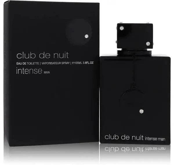 Club De Nuit Intense Oud cologne bottle with citrus and floral notes depiction