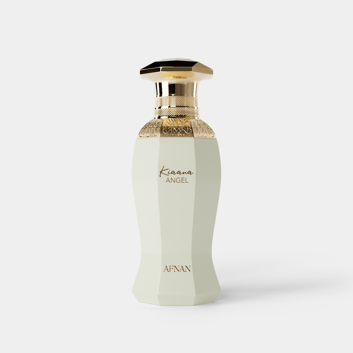 Bottle of Kiaana Angel By Afnan fragrance with sweet, fruity, and floral notes