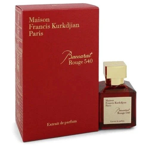 Bottle of Baccarat Rouge 540 unisex fragrance by Maison Francis Kurkdjian with elegant packaging