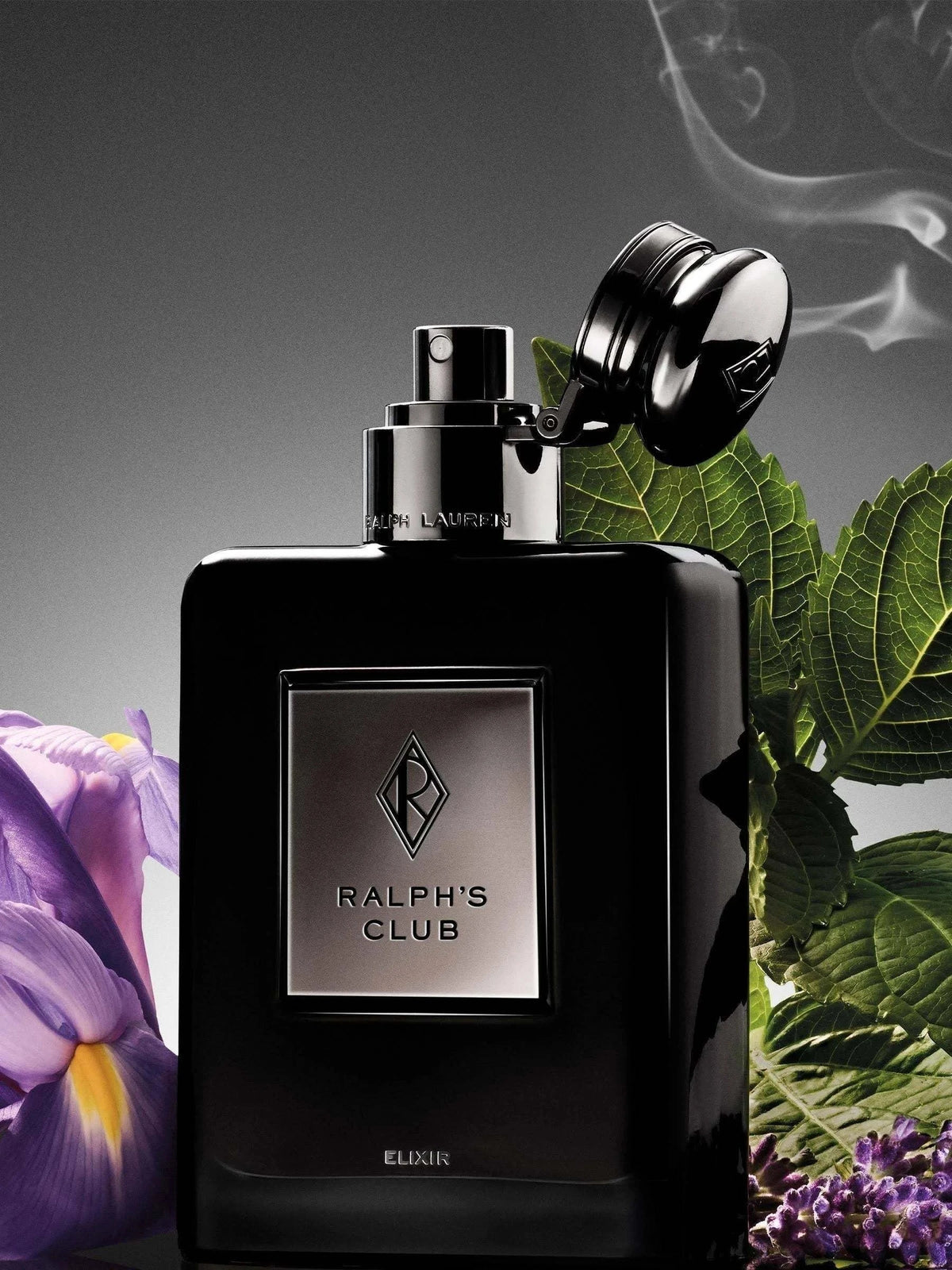 Ralph's Club Elixir men's cologne bottle with spicy woody amber fragrance by Ralph Lauren