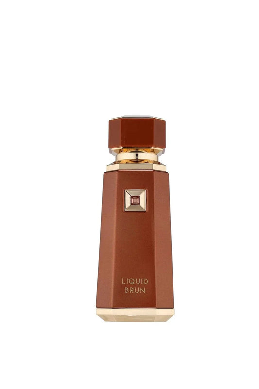 French Avenue Liquid Brun perfume bottle with warm spicy and sweet fragrance notes