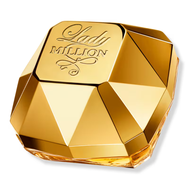 Paco Rabanne Lady Million Eau de Parfum bottle with luxurious floral and fruity fragrance notes