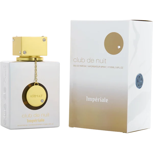 Armaf Club De Nuit White Imperiale perfume bottle elegant floral-woody fragrance with fruity and woody notes