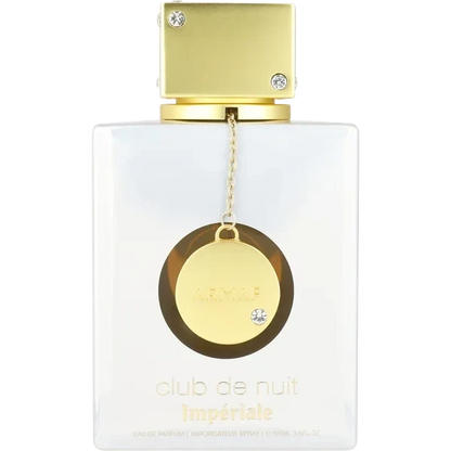 Armaf Club De Nuit White Imperiale perfume bottle with floral-woody fragrance notes