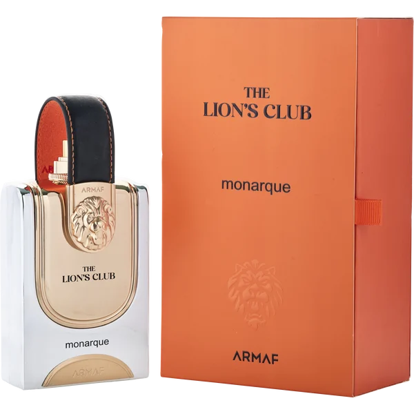 Bottle of Armaf The Lions Club Monarque amber-vanilla fragrance with spicy and gourmand notes