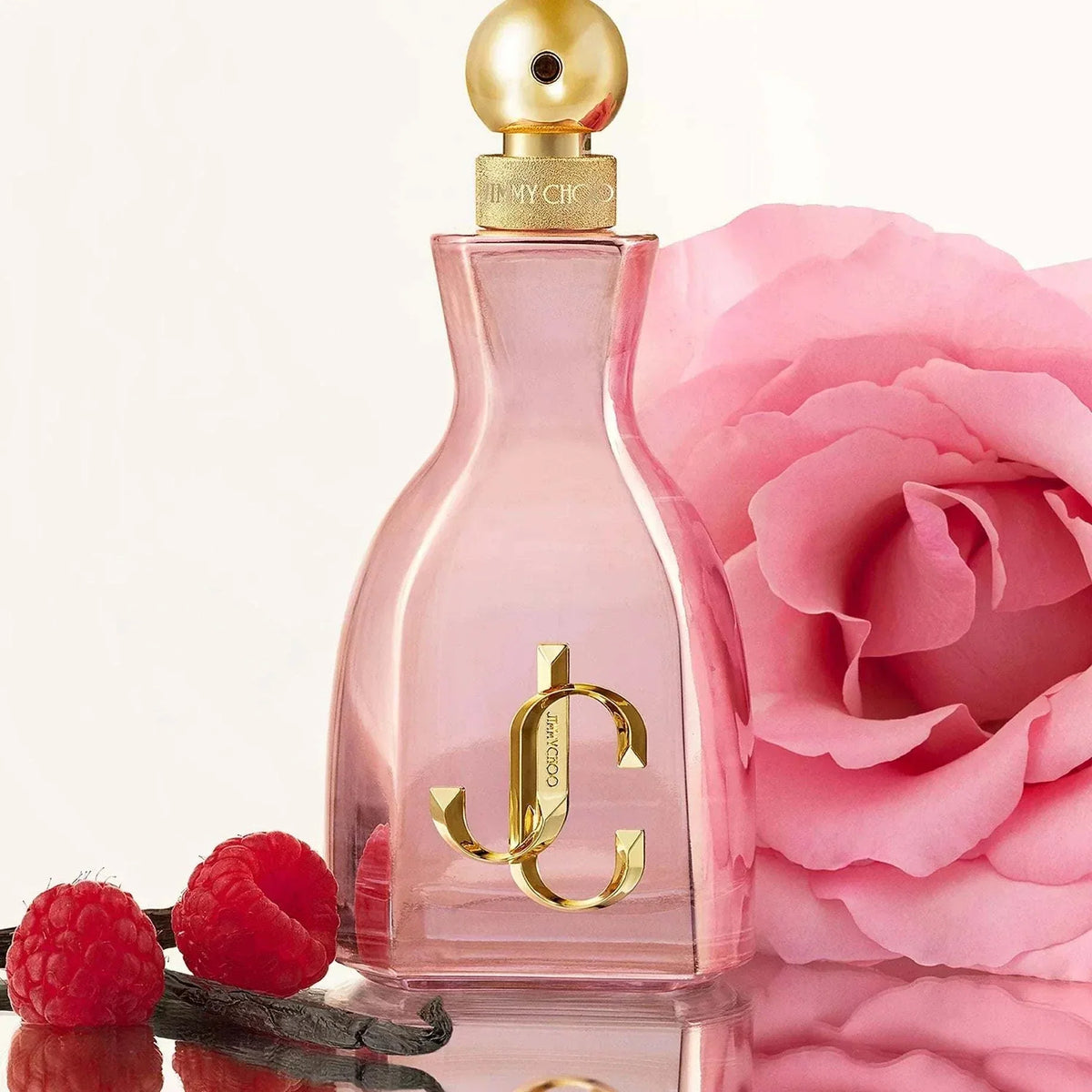 Jimmy Choo I Want Choo women's fragrance bottle with vibrant floral and fruity design
