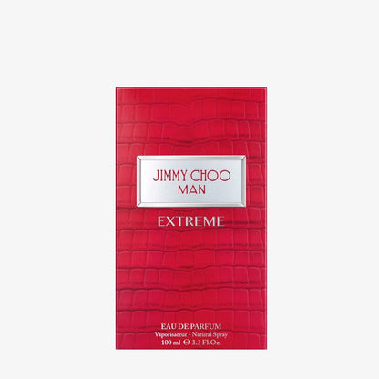 Jimmy Choo Man Extreme Eau de Parfum 100 ml red bottle angled view