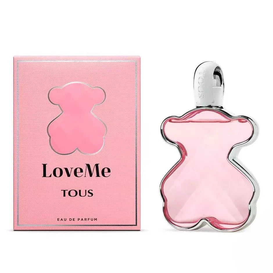 Tous Love Me women's fragrance bottle with floral fruity scent notes and elegant packaging