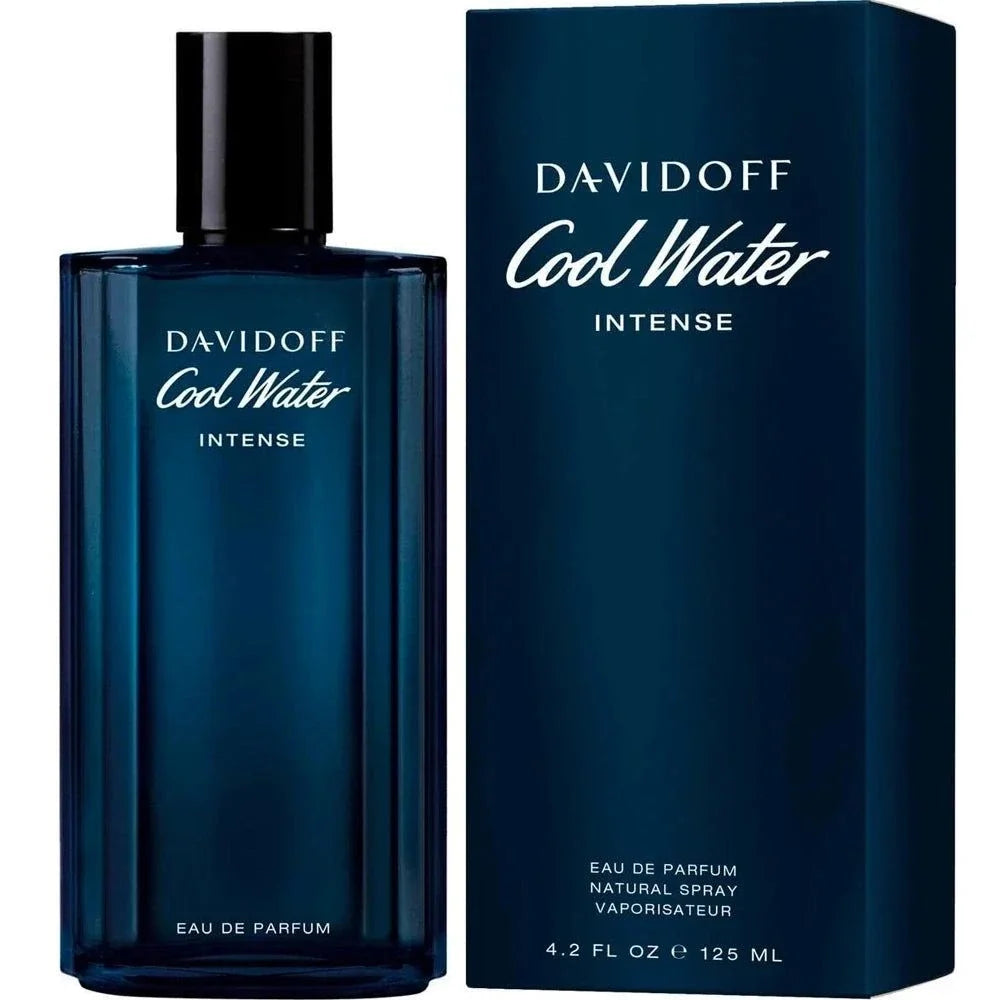 Davidoff Cool Water Intense men's fragrance bottle with tropical and citrus scent notes