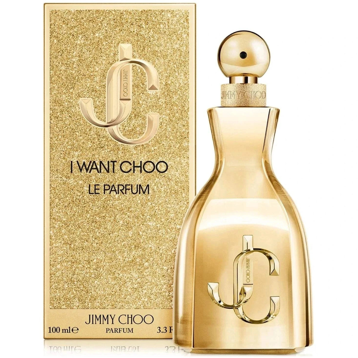 Jimmy Choo I Want Choo Le Parfum women's fragrance bottle with amber floral woody scent ingredients