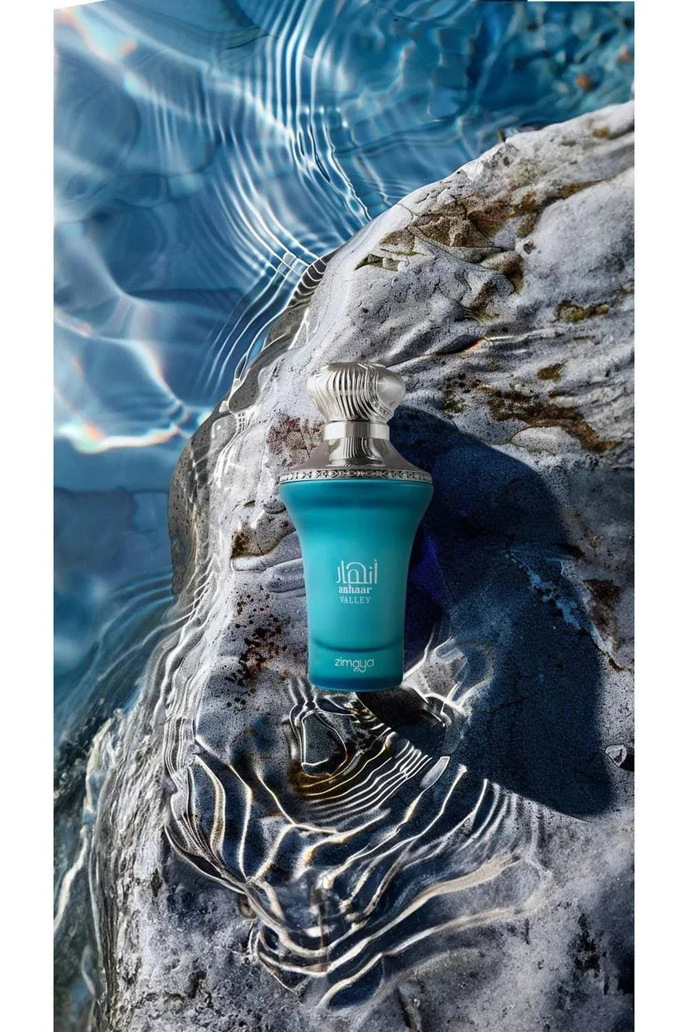 Zimaya Anhaar Valley unisex floral aquatic fragrance bottle with fresh fruity notes