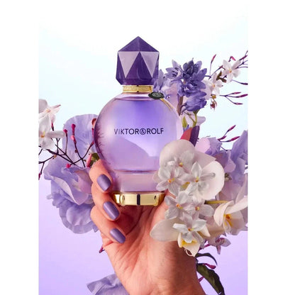 Bottle of Viktor & Rolf Good Fortune women's floral vanilla Eau de Parfum with jasmine and bourbon vanilla notes